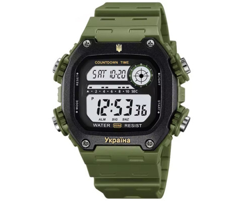 Часы наручные модель (6212/2126AG) SKMEI, ARMY GREEN, UKRAINE