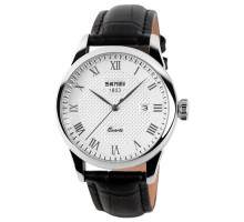Часы наручные модель (9058LSIWTBK-B) SKMEI, BLACK BAND WHITE DIAL (MEN)