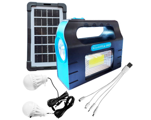 Портативная солнечная станция JA-2007, power bank, Li-Ion аккум., солнечная батарея, ЗУ Type-C, Box