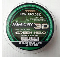 Леска карповая 3D Winner New Prologic Mimicry 100м 0,18мм - 0,35мм
