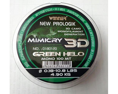 Леска карповая 3D Winner New Prologic Mimicry 100 м