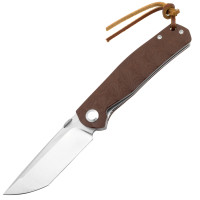 Нож охотничий складной Тотем G23 D2 Tanto Brown