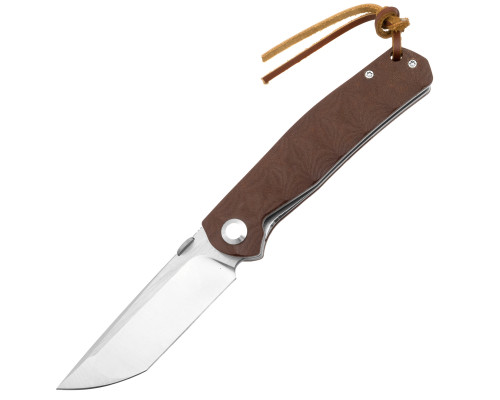 Нож охотничий складной Тотем G23 D2 Tanto Brown