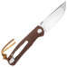 Нож охотничий складной Тотем G23 D2 Tanto Brown
