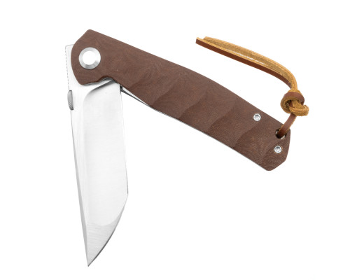 Нож охотничий складной Тотем G23 D2 Tanto Brown