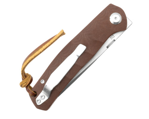 Нож охотничий складной Тотем G23 D2 Tanto Brown
