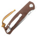 Нож охотничий складной Тотем G23 D2 Tanto Brown