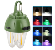 Фонарь для кемпинга RGB+COB вольфрамовая лампа (899-SMD)