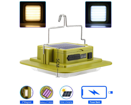 Фонарь кемпинг white+yellow свет (229L-SMD)