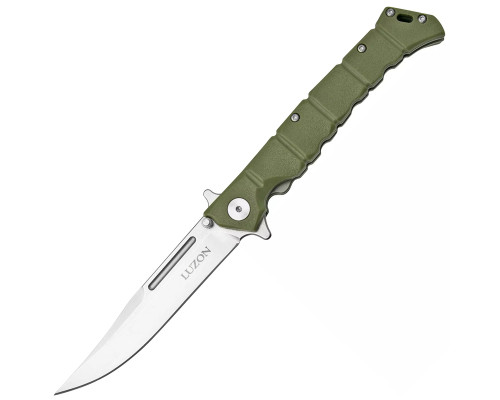 Нож охотничий, нескладной тактический. Нож складной (сложный) Cold Steel Luzon Medium Зеленый