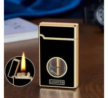 Бензиновая зажигалка с дуговым поджигом HL-659 Black gold
