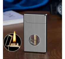 Бензиновая зажигалка с дуговым поджигом (HL-659 Silver)