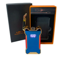 Электрическая USB-зажигалка с двойной дуговой плазмой (HL-651 Blue)