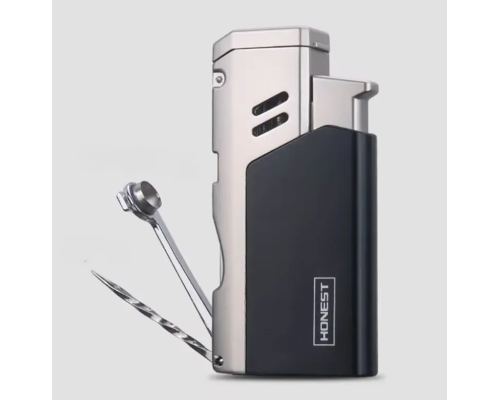 Газовая зажигалка HONEST для сигар HL-854 Silver