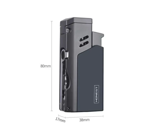 Газовая зажигалка HONEST для сигар HL-854 Silver