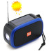 Bluetooth-колонка TG632, c функцией speakerphone, радио, фонарь, солнечная батарея, blue