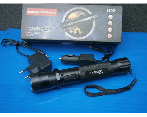 Тактический фонарь Police BL-1102 99000KV. Отпугиватель фонарь 1102