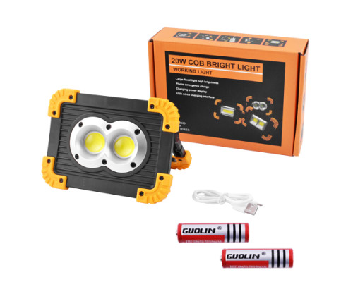 Прожектор светодиодный L802-20W-2COB+1W