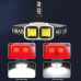 Фонарь налобный HX-816-2COB(white+red)