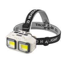 Фонарь налобный HX-816-2COB(white+red)