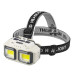 Фонарь налобный HX-816-2COB(white+red)