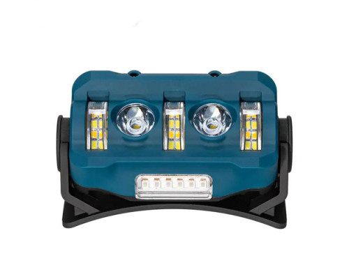 Фонарь налобный W-6112A-2XPE+12SMD+6SMD(white+red)