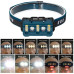 Фонарь налобный W-6112A-2XPE+12SMD+6SMD(white+red)