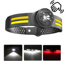 Фонарь налобный T134-XPE+4COB (white+yellow+red)