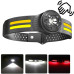 Фонарь налобный T134-XPE+4COB (white+yellow+red)