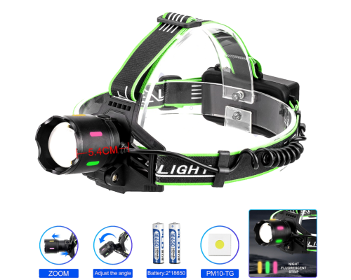 Фонарь налобный NIGHT VISION FLUORESCENCE PLD-903-TG