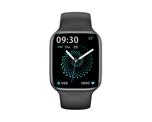 Apl Watch Series 6 HW22 PLUS, WearfitPro, 44mm, Aluminium, беспроводная зарядка, голосовой вызов, black