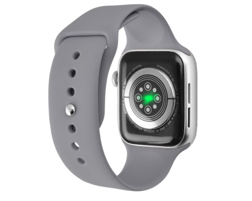 Apl Watch Series 6 HW22 PLUS, WearfitPro, 44mm, Aluminium, беспроводная зарядка, голосовой вызов, silver