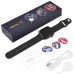 Apl Watch Series 6 HW22 PLUS, WearfitPro, 44mm, Aluminium, беспроводная зарядка, голосовой вызов, black