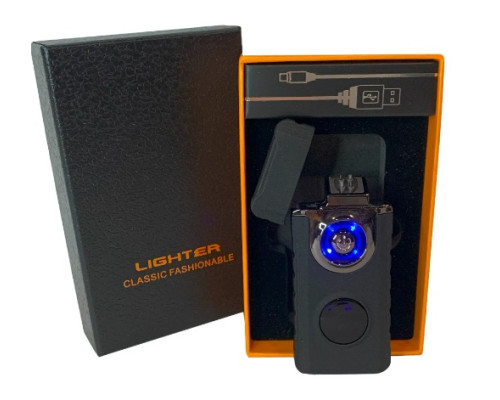 Электрическая USB зажигалка с дуговым поджигом hl-648 black matte