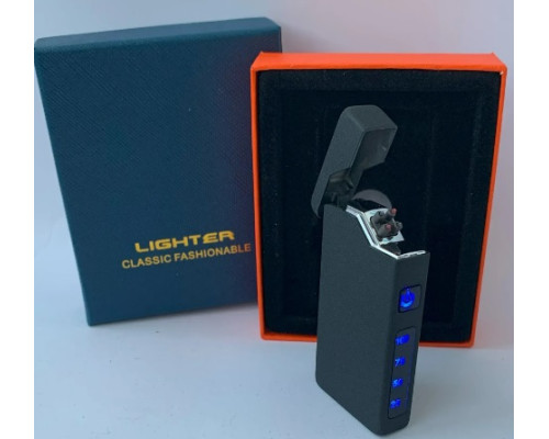 Электрическая USB зажигалка с двойной дугой hl-645 black