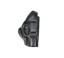Кобура поясная Crosman C11 формованная с клипсой. Материал кожа, цвет чёрная
