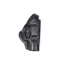 Кобура поясная Crosman C11 формованная с клипсой. Материал кожа, цвет чёрная