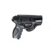 Кобура поясная Crosman C11 формованная с клипсой. Материал кожа, цвет чёрная