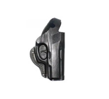 Кобура поясная Crosman C11 формованная. Материал кожа, цвет чёрная