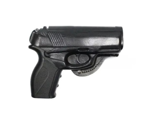 Кобура поясная Crosman C11 формованная. Материал кожа, цвет чёрная