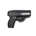 Кобура поясная Crosman C11 формованная. Материал кожа, цвет чёрная