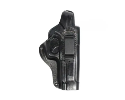 Кобура поясная Beretta 92 формованная с клипсой. Материал кожа, цвет чёрная