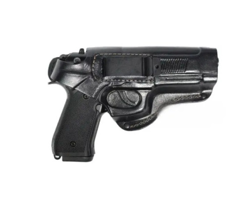 Кобура поясная Beretta 92 формованная с клипсой. Материал кожа, цвет чёрная