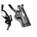 Кобура оперативная двухсторонняя Beretta 92 формованная с чехлом под магазин. Материал кожа, цвет чёрная