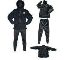 Тактическое термобелье Sea Fox - Black Warm Suit материал Флис ЗСУ. Размер G