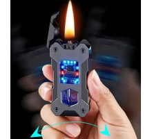 Бензиновая зажигалка с гравитационным механизмом Gravity Flame (HL-607 Black)