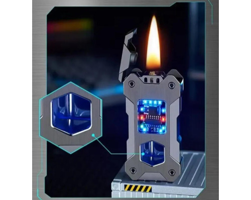 Бензиновая зажигалка с гравитационным механизмом Gravity Flame (HL-607 Gray)