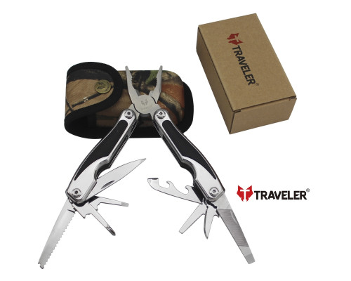 Мультинструмент (мультитул) Traveler MQ023G черный